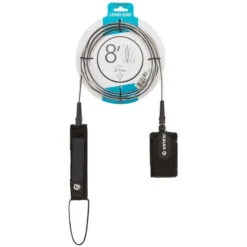 Leash Surf 8' (240 Cm) Diamètre 7 Mm Noir -ProSportif Boutique leash surf 8 240 cm diametre 7 mm noir 4