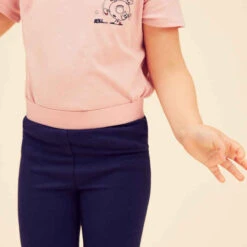 Legging Enfant Coton - Basique Bleu/Rose Avec Motifs -ProSportif Boutique legging 100 baby gym fille rose aop 2