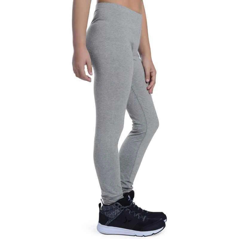 Legging 100 Gym Fille Gris Clair 5 Legging 100 Gym Fille Gris Clair â Image 3