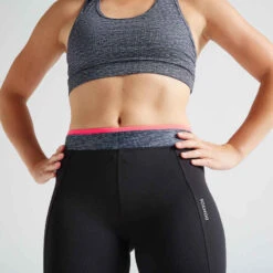 Legging Court Fitness Noir -ProSportif Boutique legging 7slash8 fitness cardio training femme noir 100 2