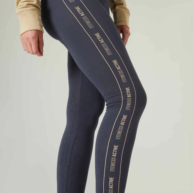 Legging Slim Fitness Femme Fit+ - 500 Gris 6 Legging Slim Fitness Femme Fit+ - 500 Gris – Image 4