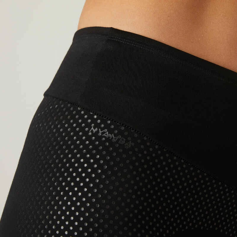 Legging Fitness 7/8 Coton Extensible Gainant Femme - Noir 8 Legging Fitness 7/8 Coton Extensible Gainant Femme - Noir â Image 6