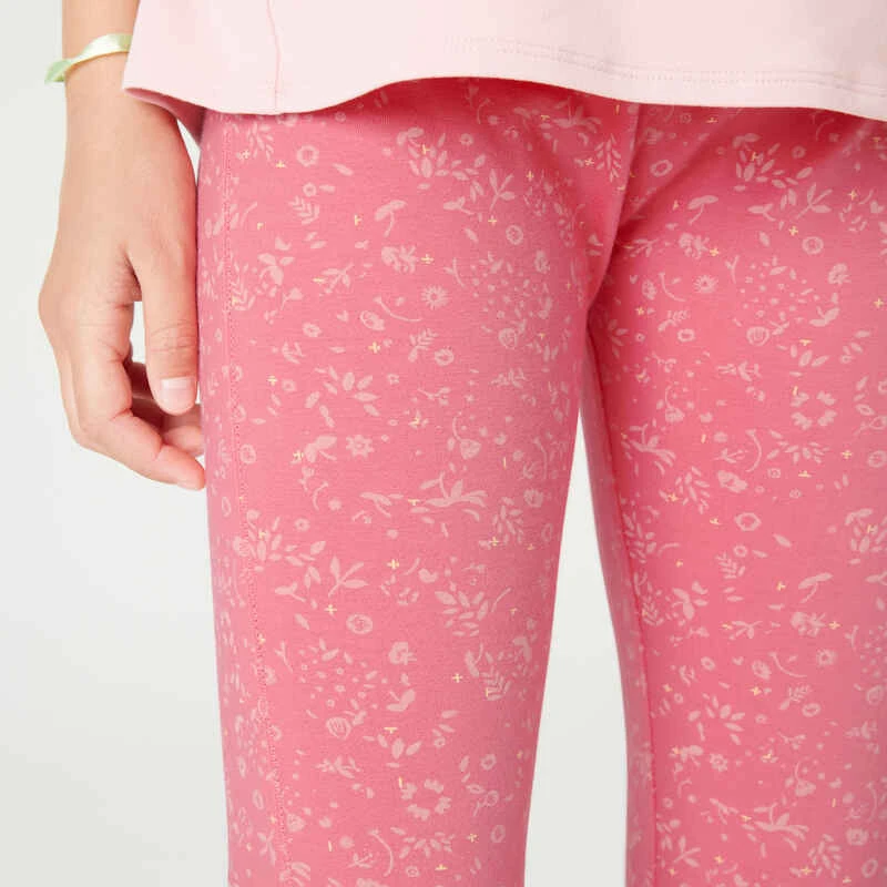 Legging Fille Coton - 320 Imprimé Rose 4 Legging Fille Coton - 320 Imprimé Rose – Image 2