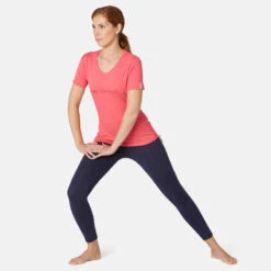 Legging Court De Sport Taille Haute 510 Femme 7/8 En Coton Bleu Marine 16 Legging Court De Sport Taille Haute 510 Femme 7/8 En Coton Bleu Marine -ProSportif Boutique legging court de sport taille haute 510 femme 7slash8 en coton bleu marine 3