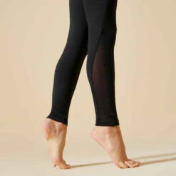 LEGGING GYM FILLE NOIR 500 -ProSportif Boutique legging de gymnastique artistique feminine 500 noir sequins 4