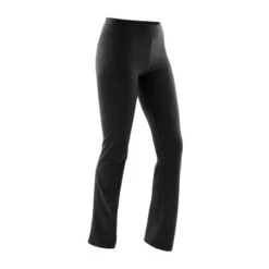 Legging Fitness Long Coton Extensible Ceinture Basse Femme - Fit+ Noir -ProSportif Boutique legging de sport regular fit 500 femme noir 6
