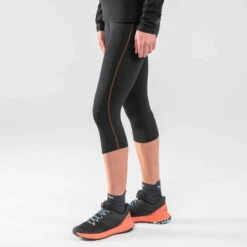 LEGGING DE TRAIL RUNNING 3/4 FEMME EMBOSS NOIR BRONZE 23 LEGGING DE TRAIL RUNNING 3/4 FEMME EMBOSS NOIR BRONZE -ProSportif Boutique legging de trail running 3slash4 femme emboss noir bronze 10