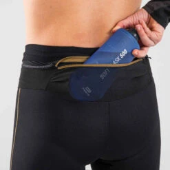 LEGGING DE TRAIL RUNNING 3/4 FEMME EMBOSS NOIR BRONZE 20 LEGGING DE TRAIL RUNNING 3/4 FEMME EMBOSS NOIR BRONZE -ProSportif Boutique legging de trail running 3slash4 femme emboss noir bronze 7