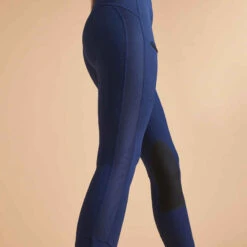 Legging équitation Femme Bleu 100 LIGHT -ProSportif Boutique legging equitation femme bleu 100 light 3