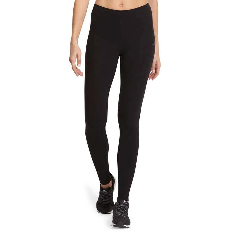 Legging FIT+ 500 Slim Gym & Pilates Femme Noir 4 Legging FIT+ 500 Slim Gym & Pilates Femme Noir â Image 2