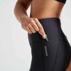 Legging Taille Haute Gainant Fitness Cardio Femme Noir -ProSportif Boutique legging fitness cardio training femme noir 500 4