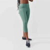 Kalenji Legging Court Running Femme - Support Vert -ProSportif Boutique legging running court femme support vert