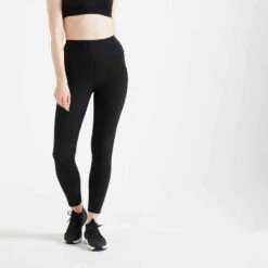 Legging Taille Haute Fitness Cardio Femme Noir