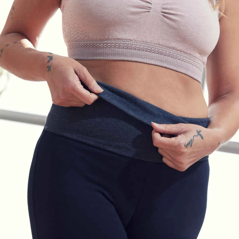 LEGGING COTON YOGA FEMME ECO-CONCU NOIR / GRIS 11 LEGGING COTON YOGA FEMME ECO-CONCU NOIR / GRIS – Image 9