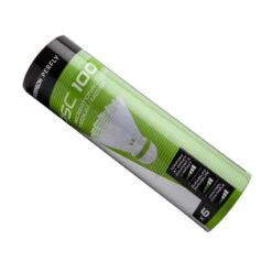 Lot De 6 Volants De Badminton En Plastique PSC 100 Medium - Blanc -ProSportif Boutique lot de 6 volants de badminton en plastique psc 100 medium blanc 6