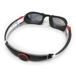 Lunettes De Natation - TURN Taille L - Verres Miroir - Noir / Blanc / Rouge -ProSportif Boutique lunettes de natation turn taille l verres fumes noir slash gris slash jaune 2