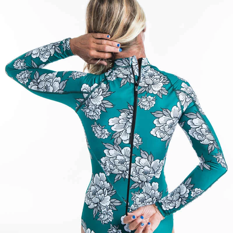 Maillot 1 Pièce Manches Longues Dani PEONY Avec Back Zip 6 Maillot 1 Pièce Manches Longues Dani PEONY Avec Back Zip – Image 4