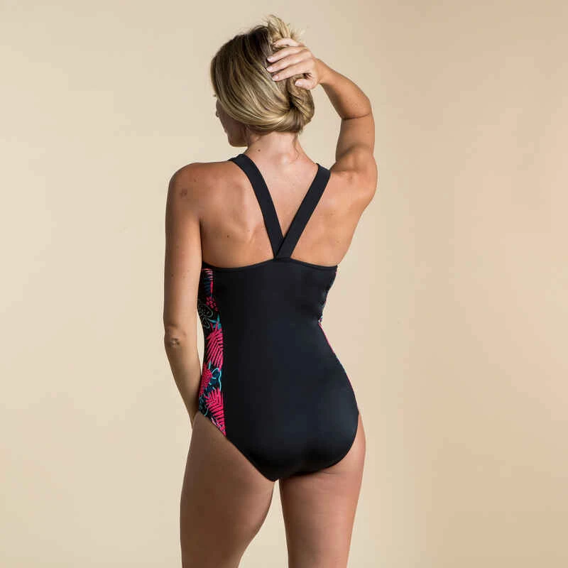 Maillot De Bain 1 Pièce Femme Natation Vega Light Fern Noir 4 Maillot De Bain 1 Pièce Femme Natation Vega Light Fern Noir – Image 2