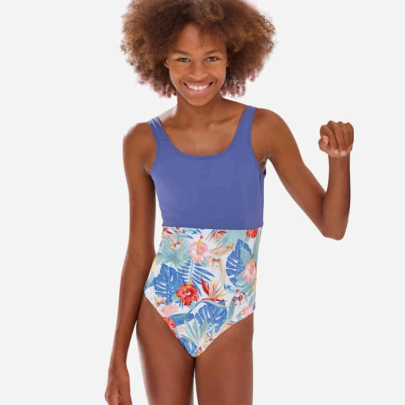 MAILLOT DE BAIN 1 PIECE FILLE 500 VIOLET 4 MAILLOT DE BAIN 1 PIECE FILLE 500 VIOLET – Image 2