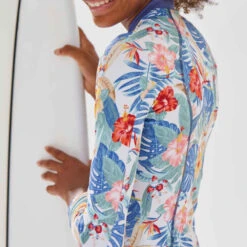 Maillot De Bain 1 Pièce Manches Longues FILLE Bleu Orage 13 Maillot De Bain 1 Pièce Manches Longues FILLE Bleu Orage -ProSportif Boutique maillot de bain 1 piece manches longues noir turquoise 3