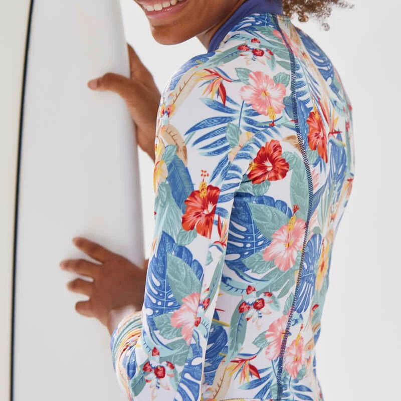 Maillot De Bain 1 Pièce Manches Longues FILLE Bleu Orage 6 Maillot De Bain 1 Pièce Manches Longues FILLE Bleu Orage – Image 4