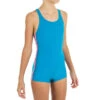Maillot De Bain 1 Pièce Vega Shorty Bleu Turquoise -ProSportif Boutique maillot de bain 1 piece shorty bleu marine