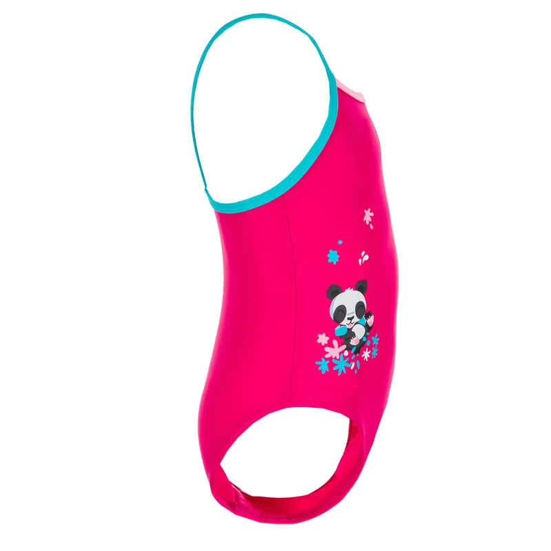 Maillot De Bain Bébé Fille Une Pièce Rose Avec Imprimé Panda 6 Maillot De Bain Bébé Fille Une Pièce Rose Avec Imprimé Panda – Image 4