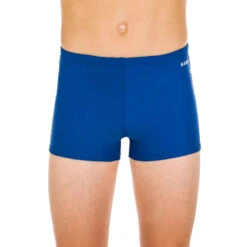 Maillot De Bain Natation Garçon - Boxer 100 Basic - Bleu -ProSportif Boutique maillot de bain boxer natation garcon 100 basic bleu 3