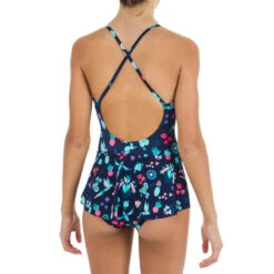 Maillot De Bain De Natation 1 Pièce Jupette Lila All Omi Marine -ProSportif Boutique maillot de bain de natation 1 piece jupette lila all oto turquoise 3