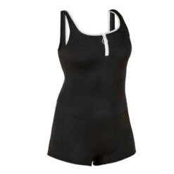 Maillot De Bain De Natation Femme 1 Pièce Heva Shorty Zip Noir -ProSportif Boutique maillot de bain de natation femme 1 piece heva shorty zip noir 10