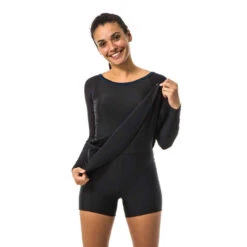Maillot De Bain De Natation Femme 1 Pièce Una Sleeve Noir 10 Maillot De Bain De Natation Femme 1 Pièce Una Sleeve Noir -ProSportif Boutique maillot de bain de natation femme une piece una sleeve all canop blue 3