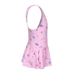 Maillot De Bain De Natation Fille 1 Pièce Vega Jupette Imprimé Rose -ProSportif Boutique maillot de bain de natation fille 1 piece vega jupette rose 2