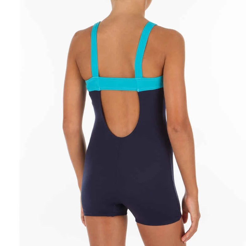 Maillot De Bain De Natation Fille Une Pièce Taïs Shorty Bleu 5 Maillot De Bain De Natation Fille Une Pièce Taïs Shorty Bleu – Image 3