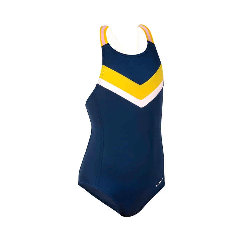 Maillot De Bain De Natation Fille 1 Pièce Vega+ Navy Chevron 6 Maillot De Bain De Natation Fille 1 Pièce Vega+ Navy Chevron – Image 4