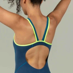 Maillot De Bain De Natation Une Pièce Femme Kamiye+ Bleu Vert -ProSportif Boutique maillot de bain de natation une piece femme kamiye bleu vert 2