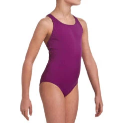 Maillot De Bain De Natation 1 Pièce Fille Leony Violet