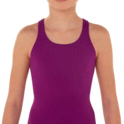 Maillot De Bain De Natation 1 Pièce Fille Leony Violet -ProSportif Boutique maillot de bain de natation une piece fille leony violet 3