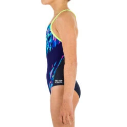 Maillot De Bain De Natation Une Pièce Fille Résistant Chlore Lexa Kali Bleu -ProSportif Boutique maillot de bain de natation une piece fille resistant chlore lexa gani rose 2