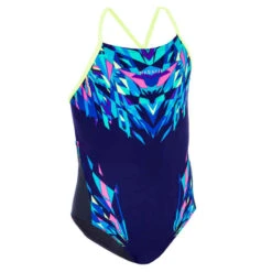 Maillot De Bain De Natation Une Pièce Fille Résistant Chlore Lexa Kali Bleu -ProSportif Boutique maillot de bain de natation une piece fille resistant chlore lexa gani rose 3
