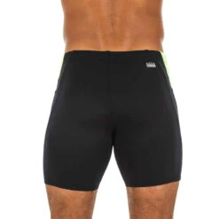 Boxer De Bain Natation Homme - Long - Noir / Bleu / Jaune 14 Boxer De Bain Natation Homme - Long - Noir / Bleu / Jaune -ProSportif Boutique maillot de bain homme boxer long 500 noir jaune bleu 3