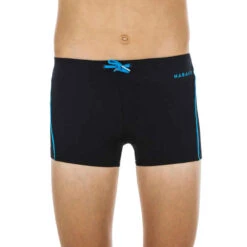 Maillot De Bain Natation Garçon - Boxer 100 Plus - Noir -ProSportif Boutique maillot de bain natation garcon boxer 100 plus noir 2