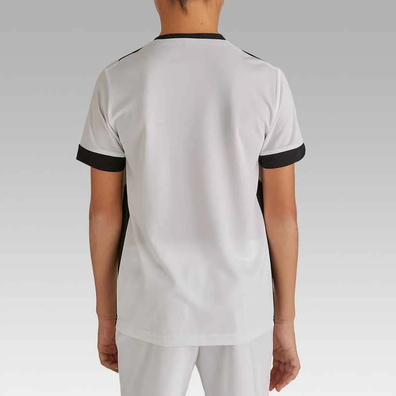 Kipsta Maillot De Football Enfant Manche Courte F500 Blanc 6 Kipsta Maillot De Football Enfant Manche Courte F500 Blanc – Image 4