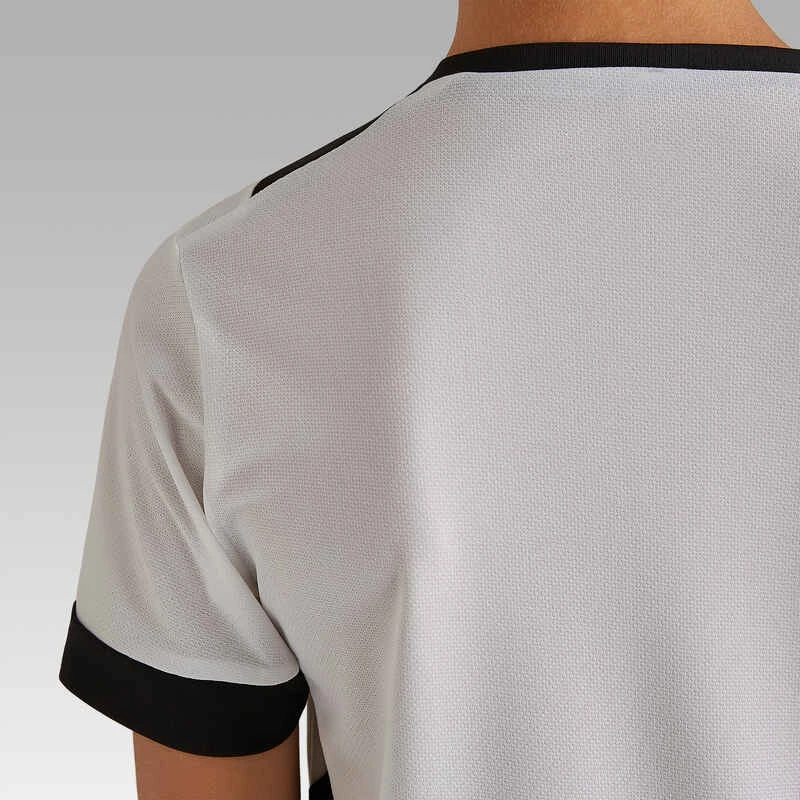 Kipsta Maillot De Football Enfant Manche Courte F500 Blanc 9 Kipsta Maillot De Football Enfant Manche Courte F500 Blanc – Image 7