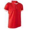 Kipsta Maillot De Football Enfant Manche Courte F500 Rouge Et Blanc