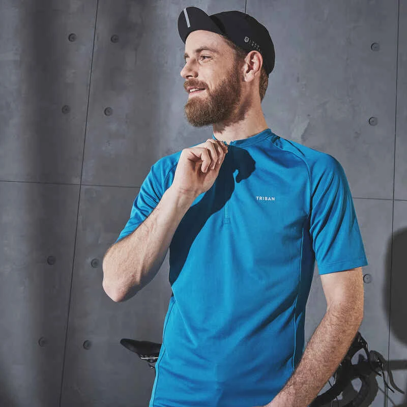 MAILLOT MANCHES COURTES VELO ROUTE TRIBAN ESSENTIEL BLEU 7 MAILLOT MANCHES COURTES VELO ROUTE TRIBAN ESSENTIEL BLEU – Image 5