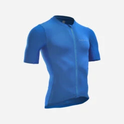 Maillot Vélo Route Manches Courtes été Homme - NEO-RACER Bleu Electrique