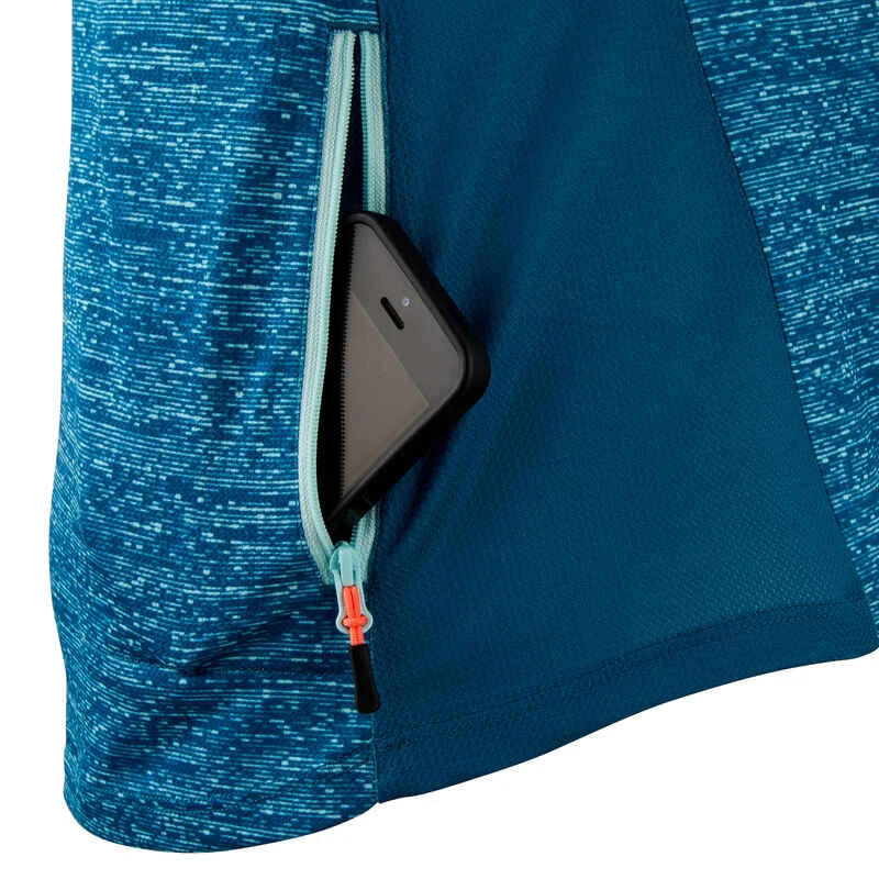 Rockrider MAILLOT MANCHES COURTES VELO VTT ST 100 FEMME TURQUOISE 5 Rockrider MAILLOT MANCHES COURTES VELO VTT ST 100 FEMME TURQUOISE â Image 3