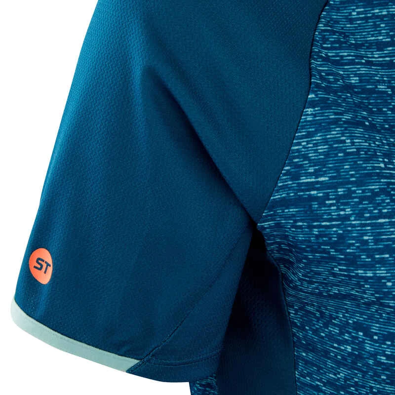 Rockrider MAILLOT MANCHES COURTES VELO VTT ST 100 FEMME TURQUOISE 6 Rockrider MAILLOT MANCHES COURTES VELO VTT ST 100 FEMME TURQUOISE â Image 4