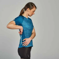 Rockrider MAILLOT MANCHES COURTES VELO VTT ST 100 FEMME TURQUOISE 20 Rockrider MAILLOT MANCHES COURTES VELO VTT ST 100 FEMME TURQUOISE -ProSportif Boutique maillot manches courtes vtt st 100 femme turquoise 6