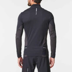 MAILLOT DE TRAIL RUNNING MANCHES LONGUES ZIP HOMME NOIR BRONZE -ProSportif Boutique maillot manches longues trail running homme noir bronze 7